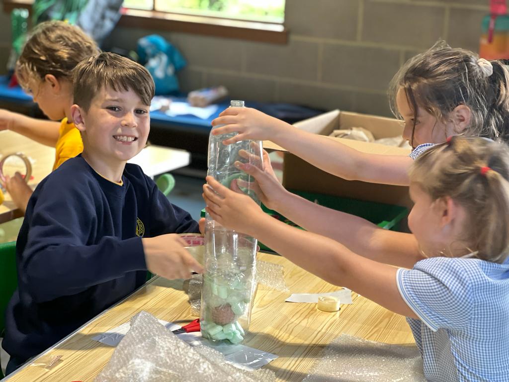 Junior Rocketeer Activity day - attaching payload to rocket