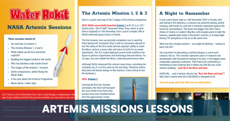 Artemis Missions Lessons